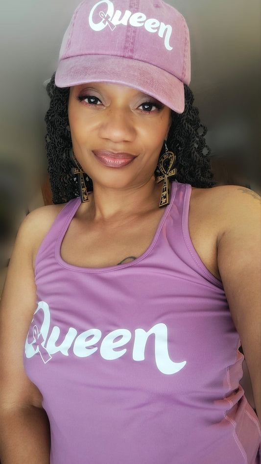Queen Dad Hat (Mauve)