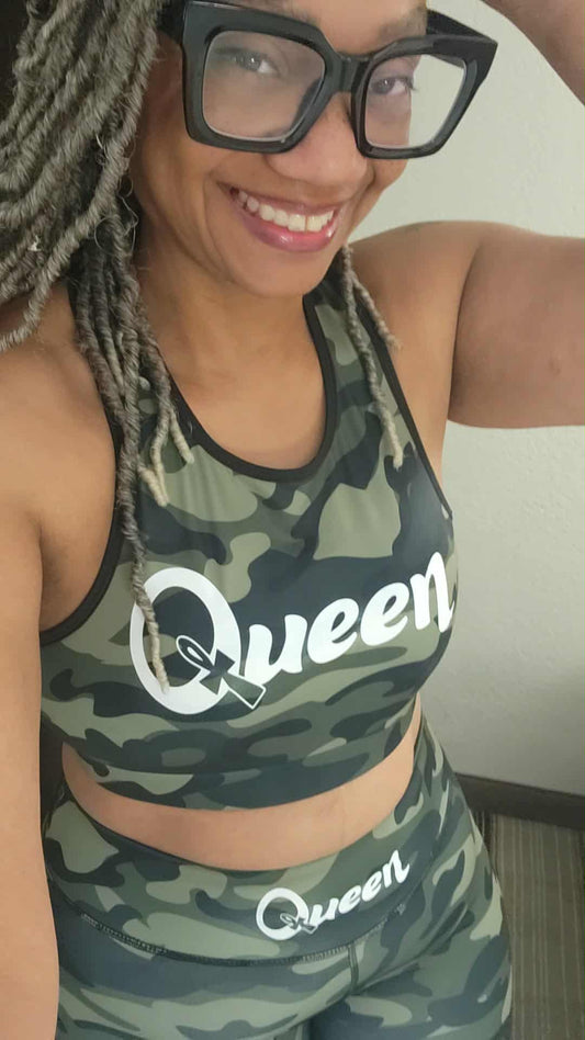 Queen Workout/ Yoga Set (Sports Bra & Pants)