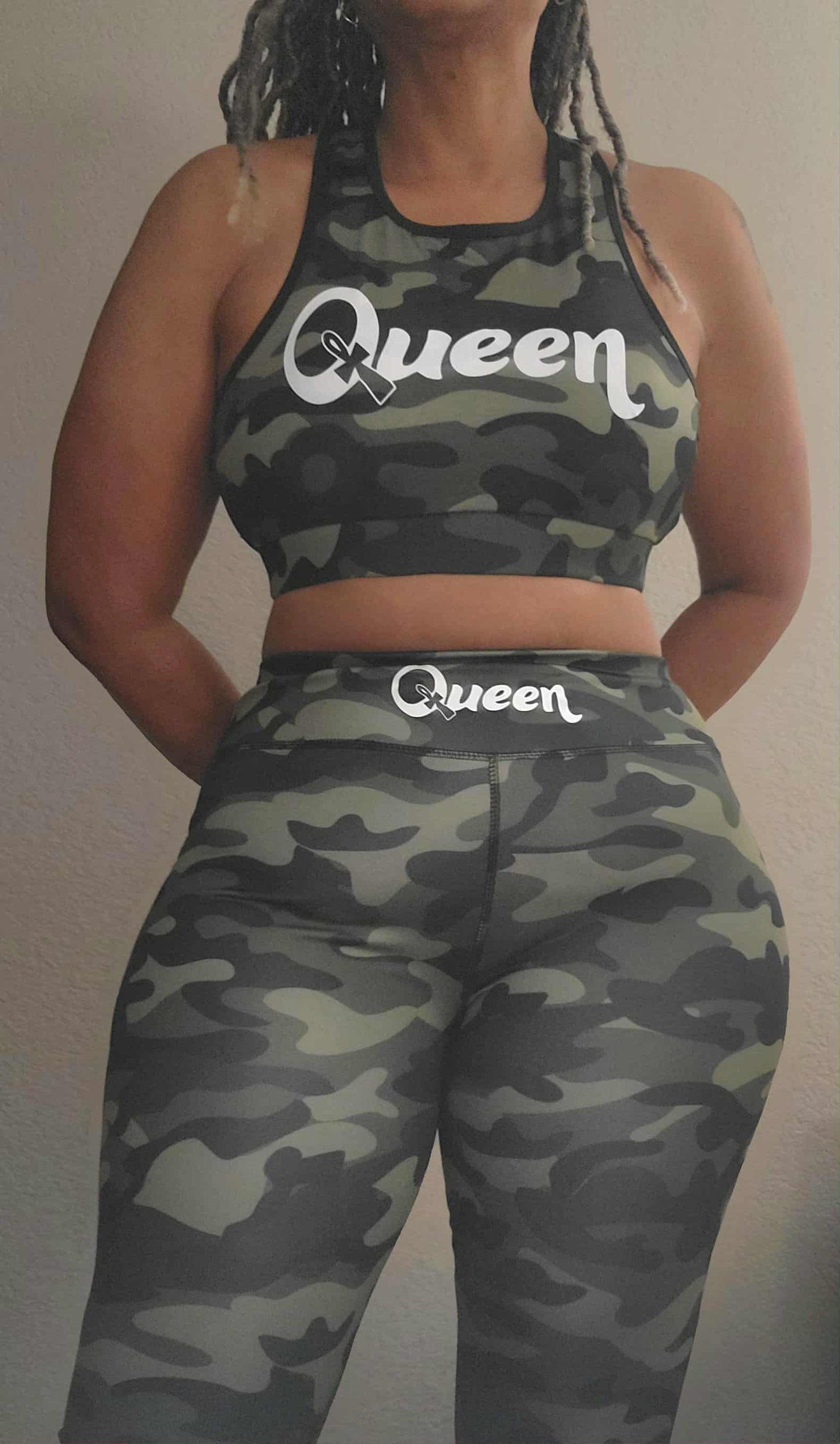 Queen Workout/ Yoga Set (Sports Bra & Pants)