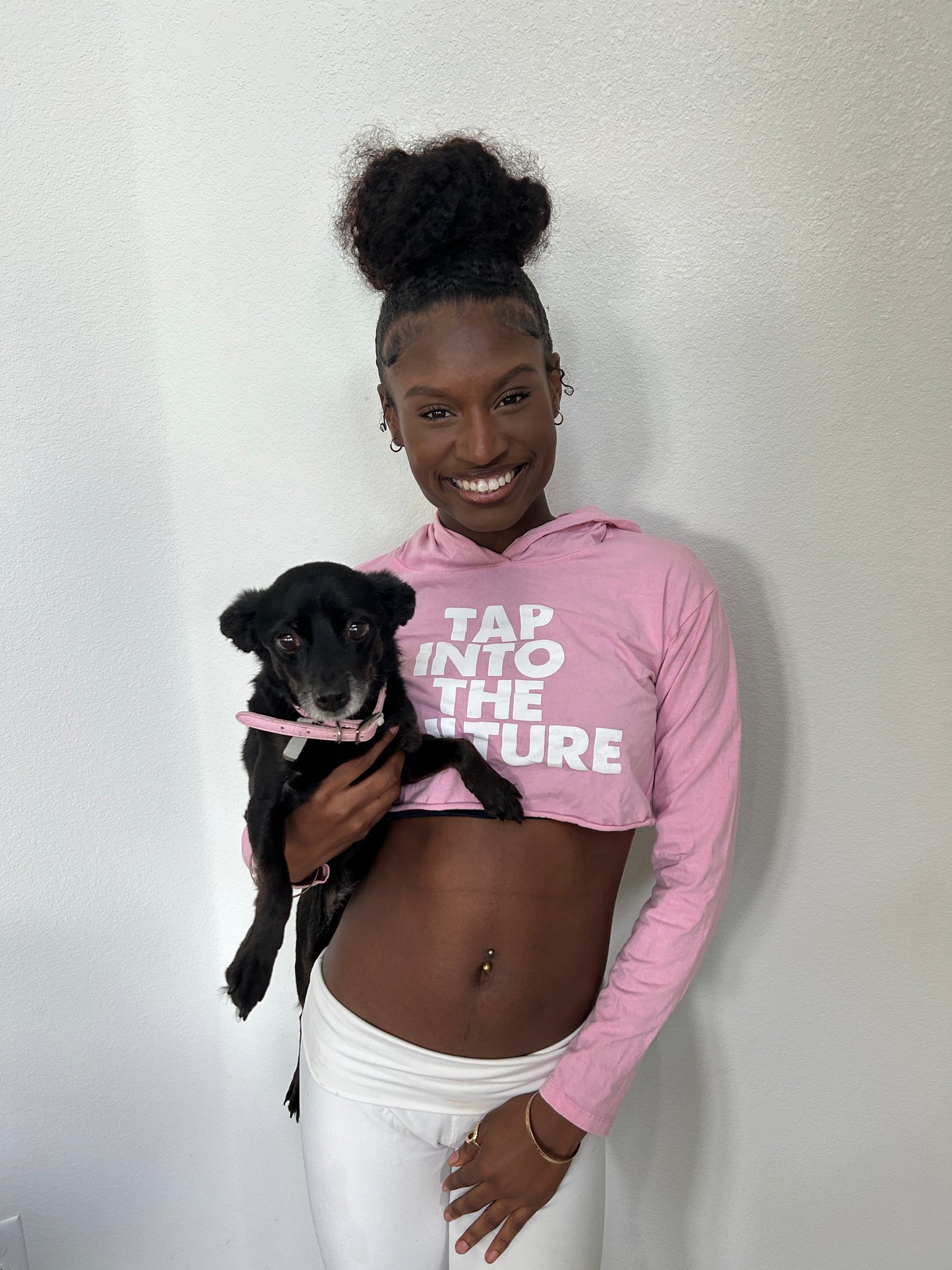 BullCrab Slogan Cropped-Hoodie