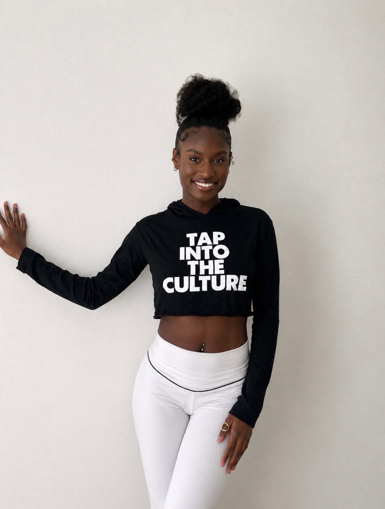 BullCrab Slogan Cropped-Hoodie